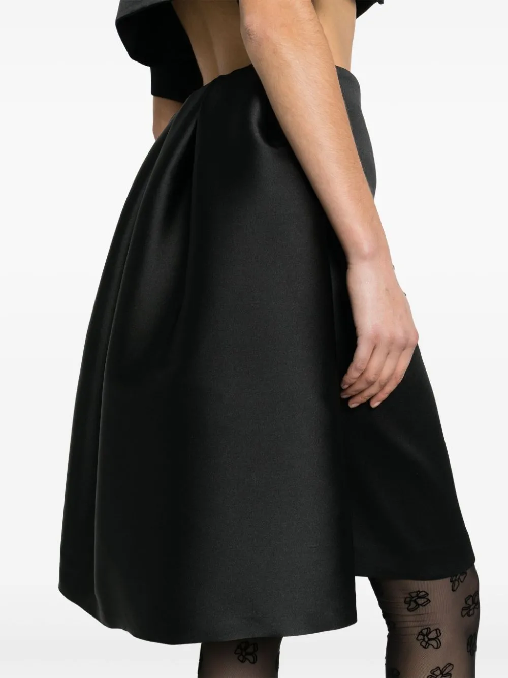 Layered Detail Midi Skirt