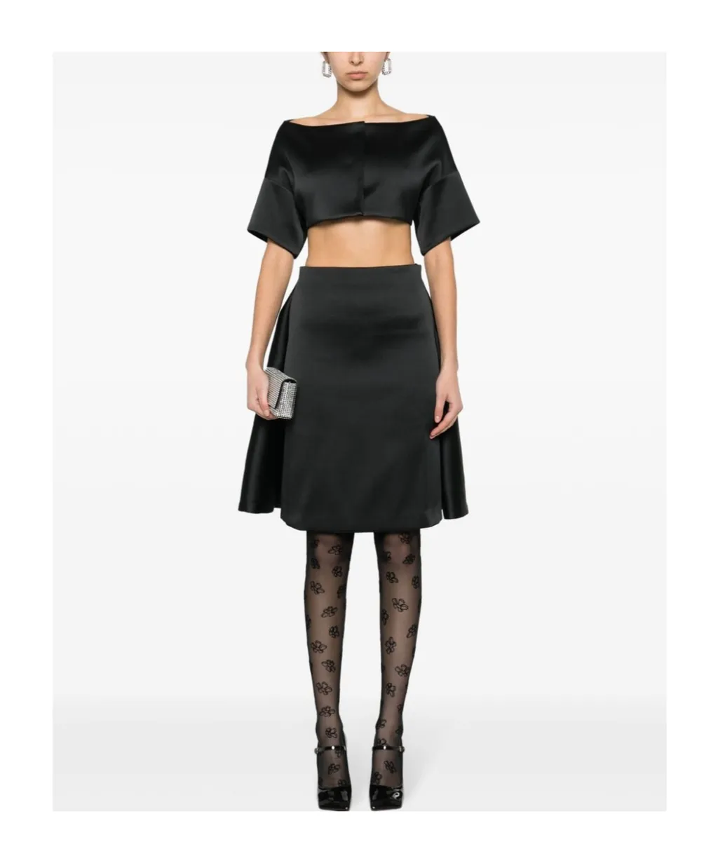 Layered Detail Midi Skirt