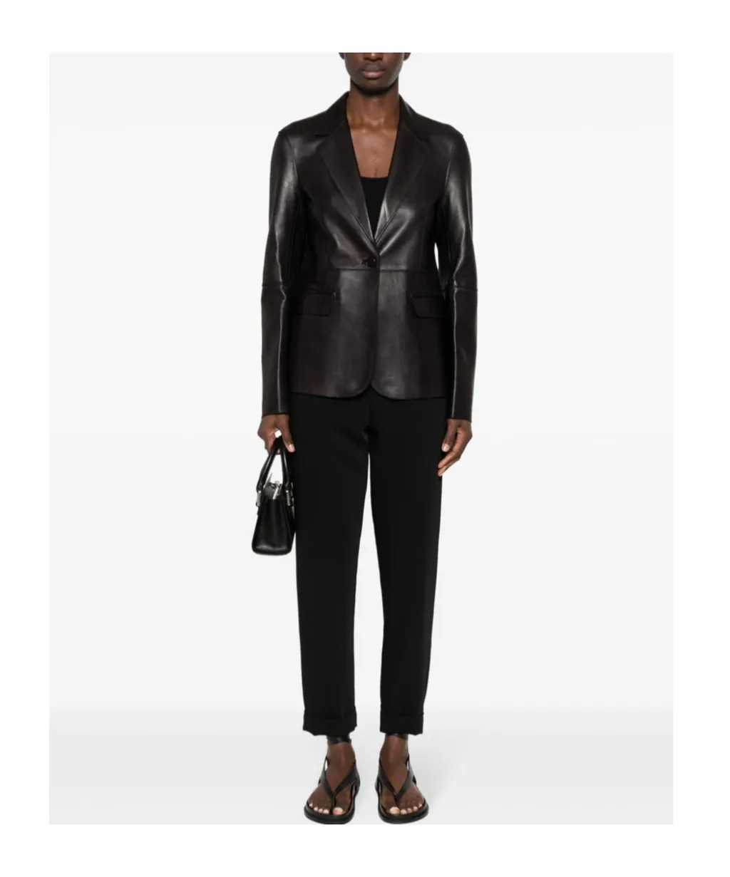 Mid-Rise Tapered-Leg Trousers