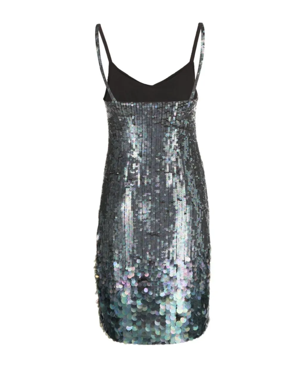 Sequin Embellished Mini Dress