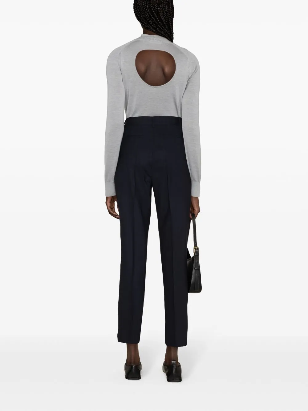Virgin-Wool Tailored Trousers