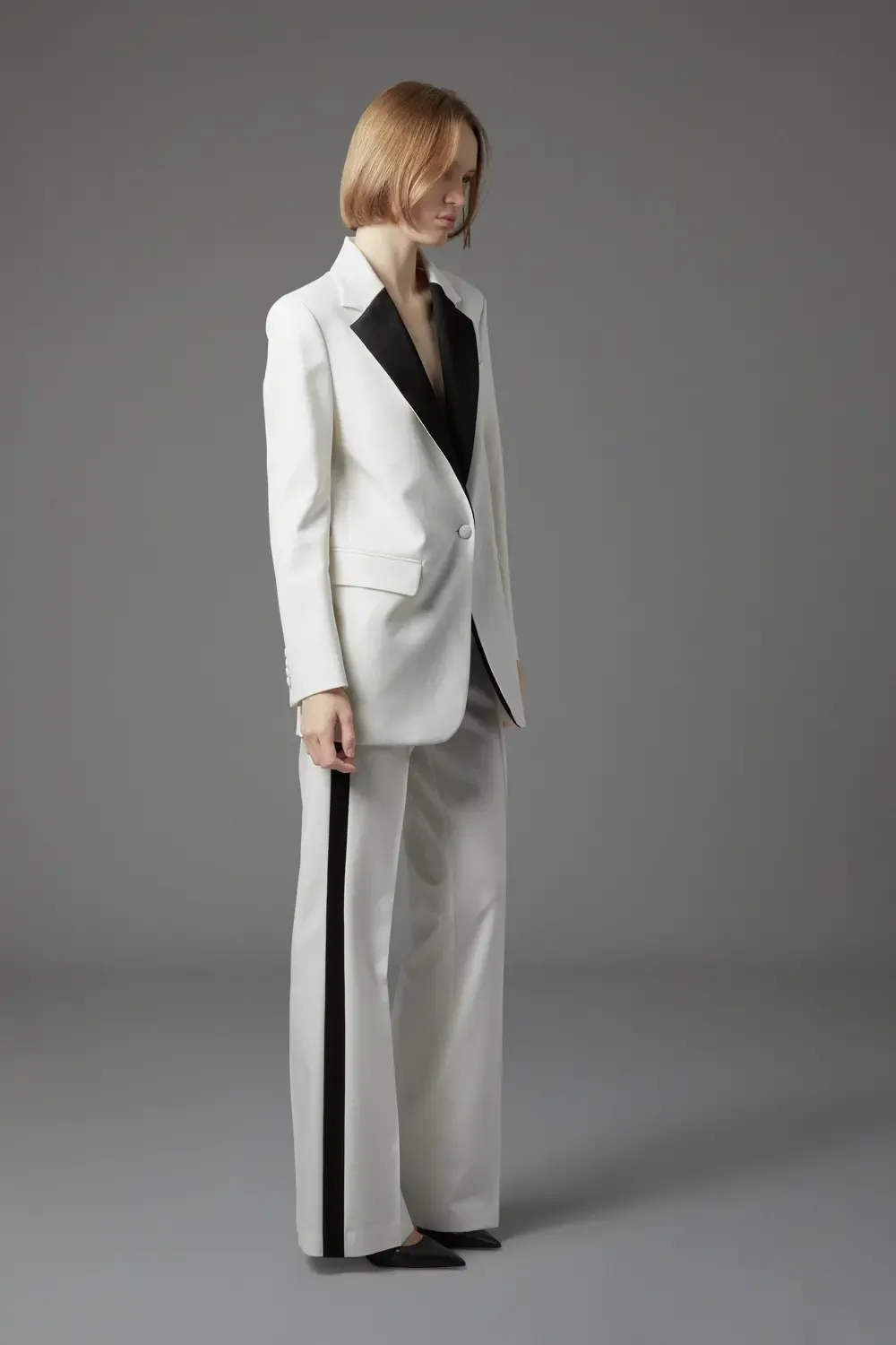 High Waist Straight-Leg Trousers