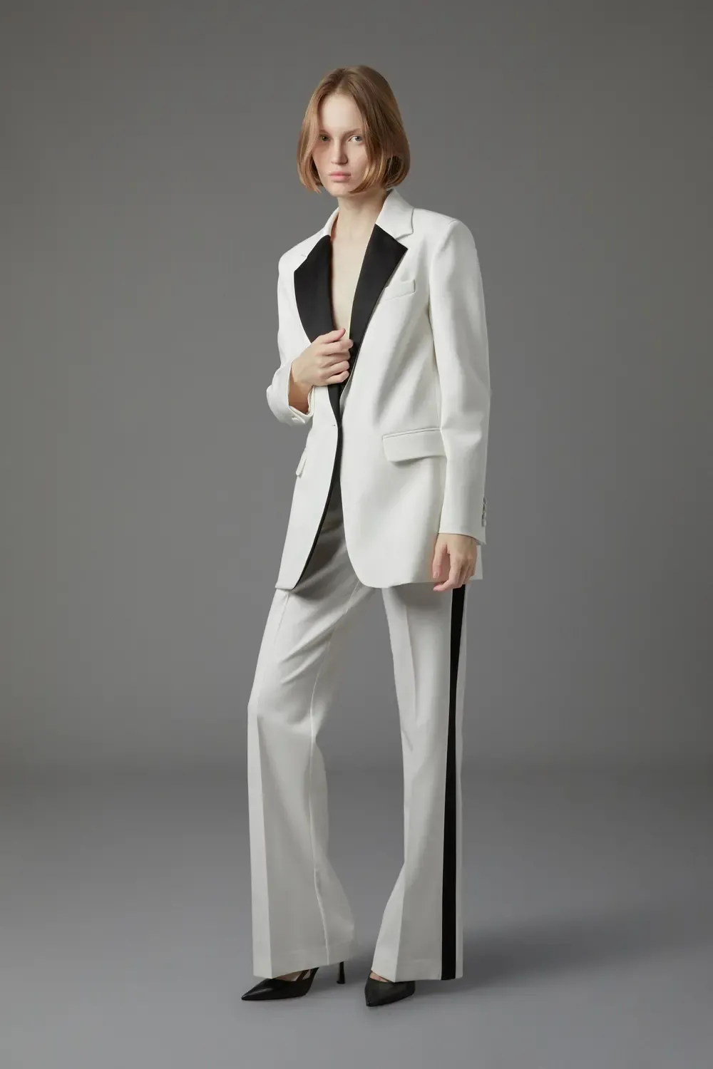 High Waist Straight-Leg Trousers