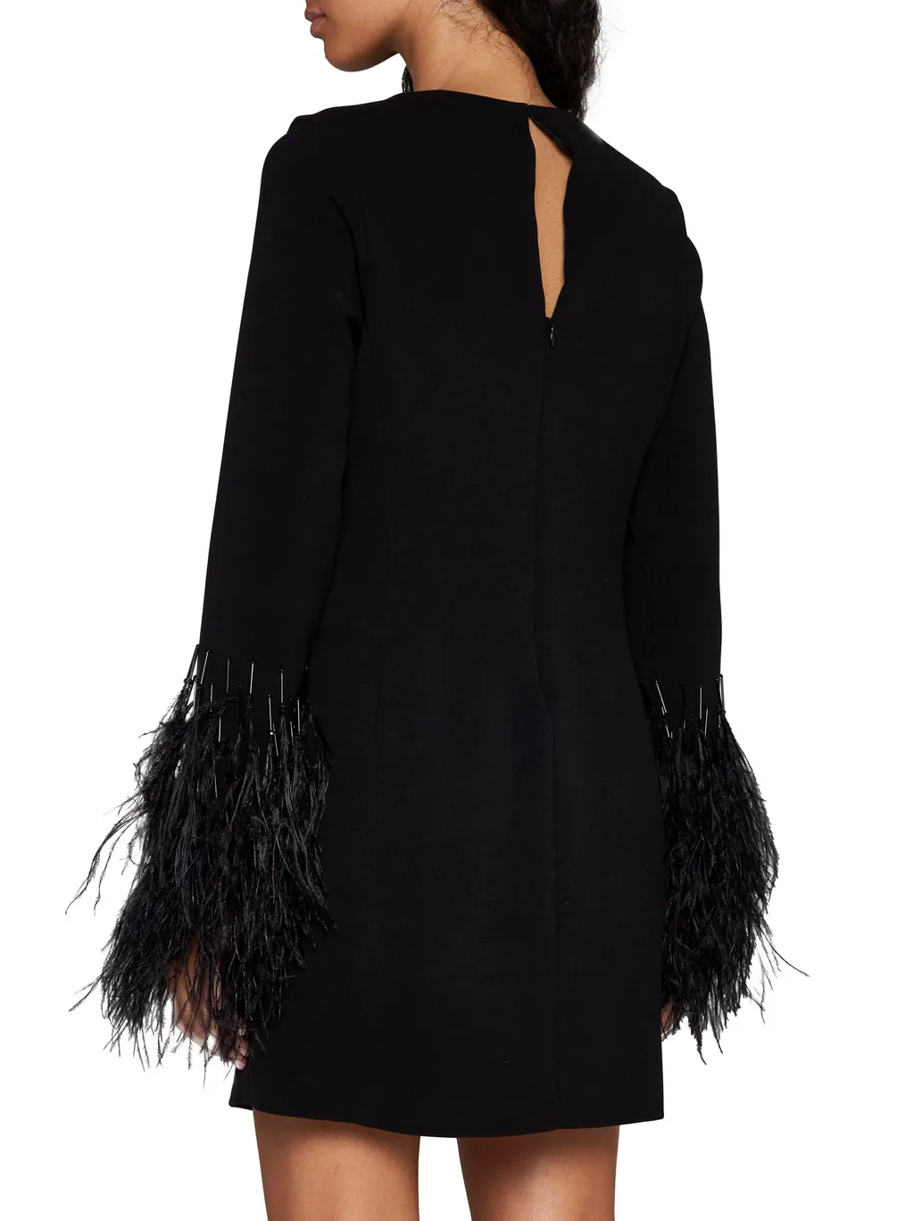 Round-Collar Long-Sleeved Dress