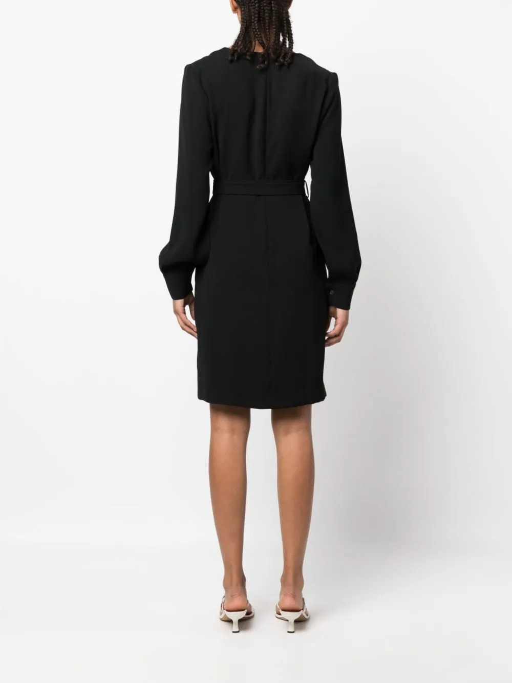 Belted V-Neck Minidress