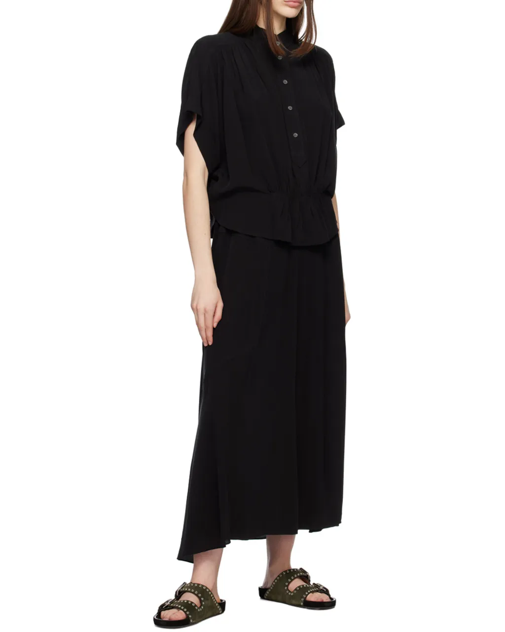 Flared Mid-Length Skirt