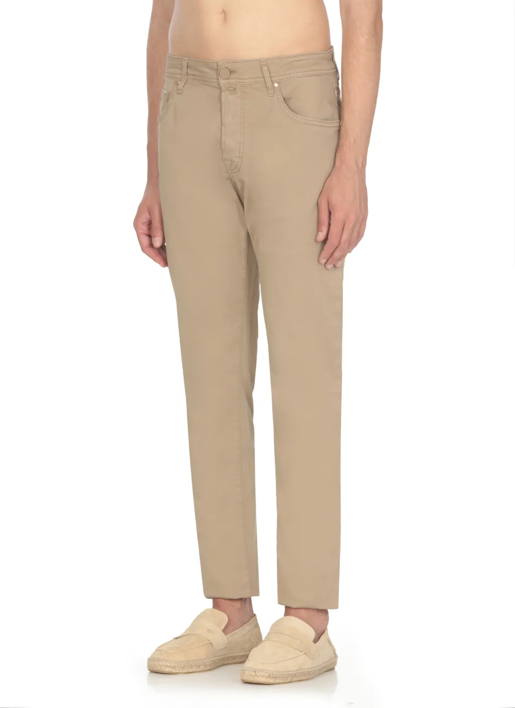 Logo-Patch Straight-Leg Trousers