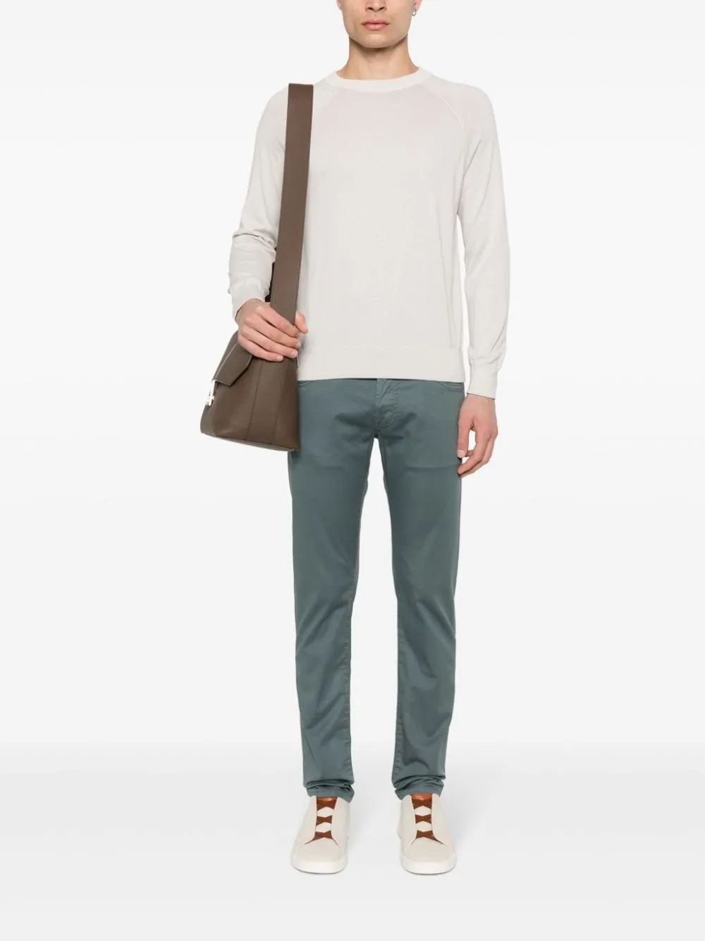 Belt-Loop Casual Pants
