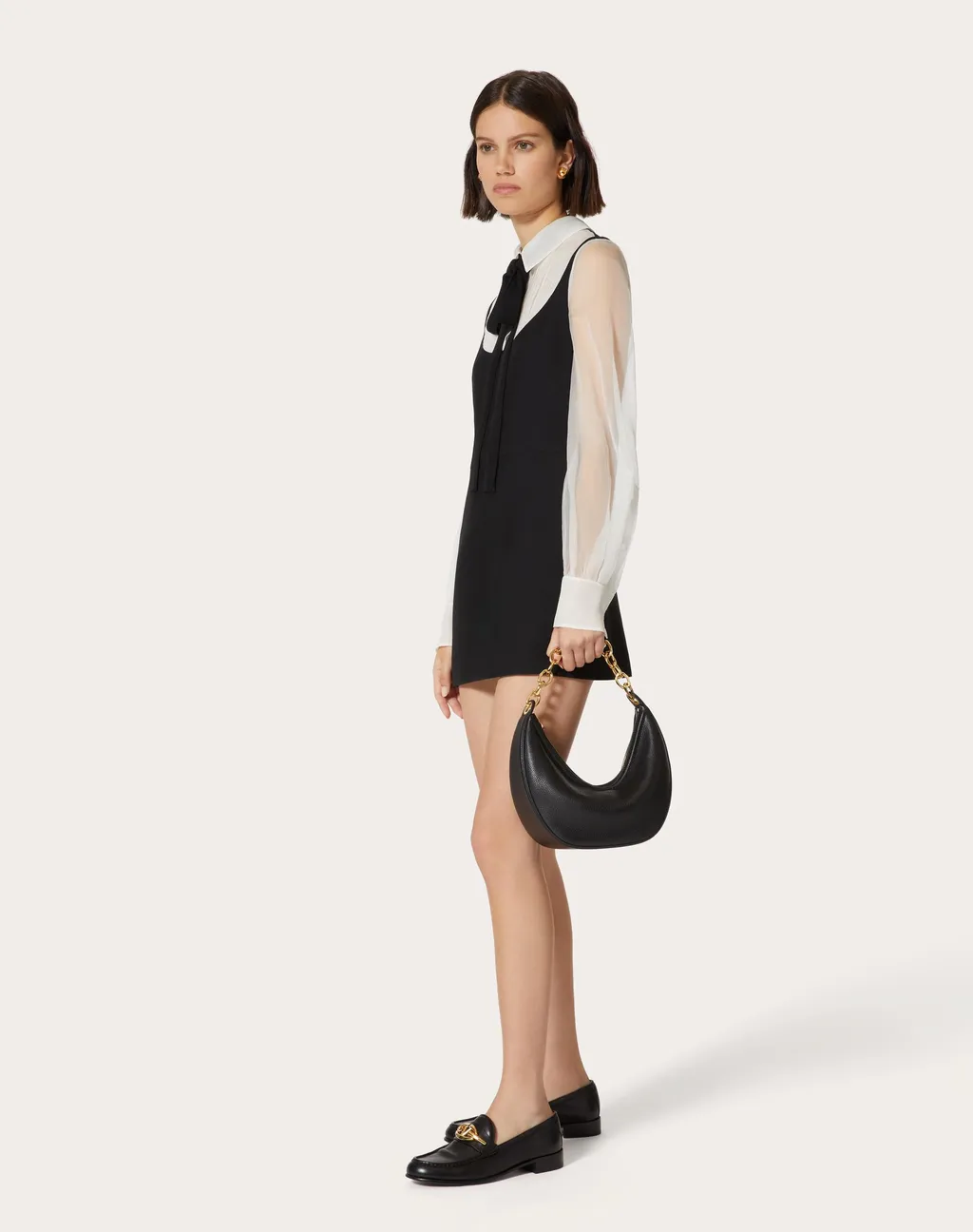 Crepe Couture Short Dress