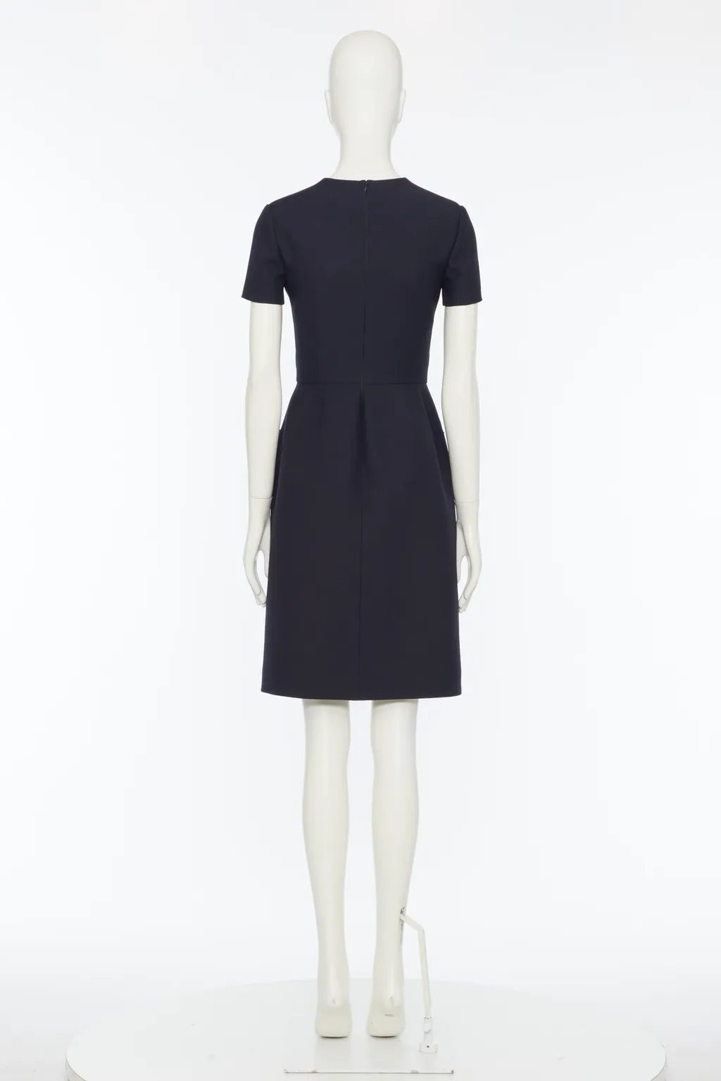 Logo Plaque Crewneck Dress