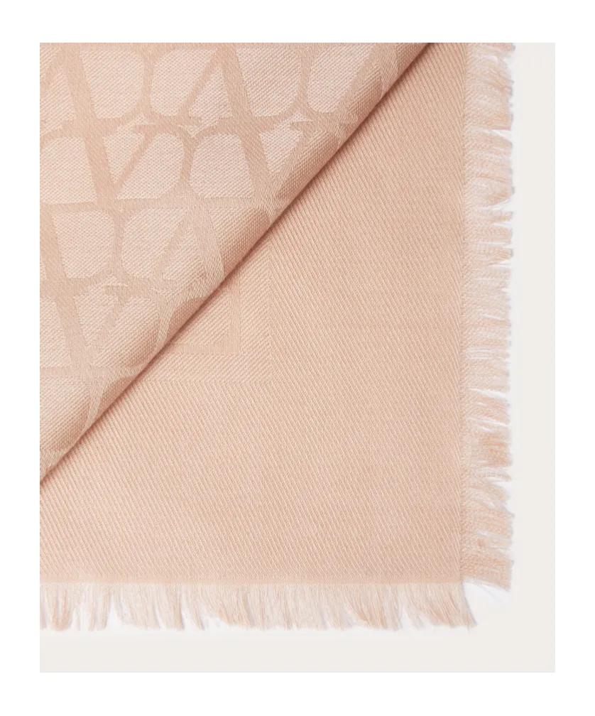 Vlogo Signature Fringed Edge Scarf