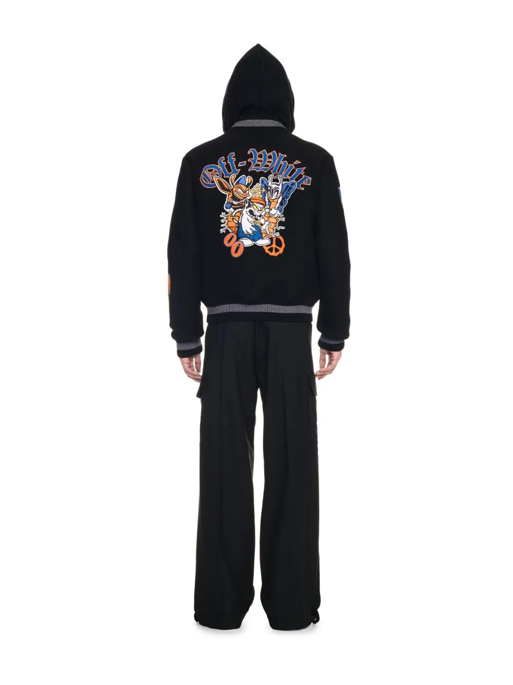 Logo Embroidered Bomber Jacket