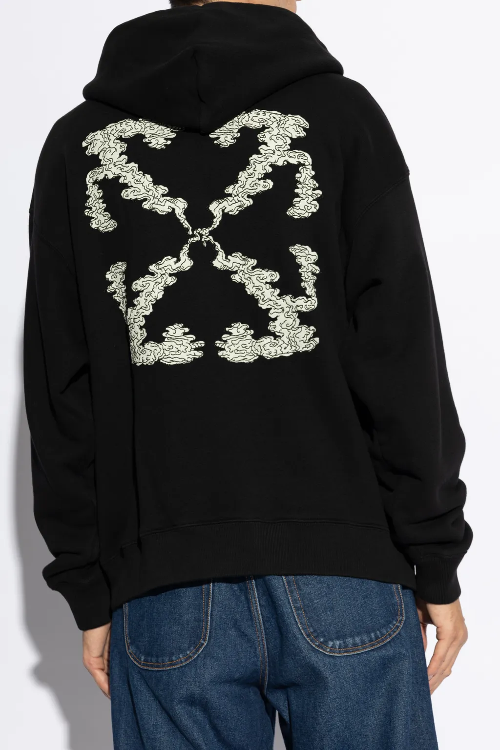Logo Embroidered Drawstring Hoodie