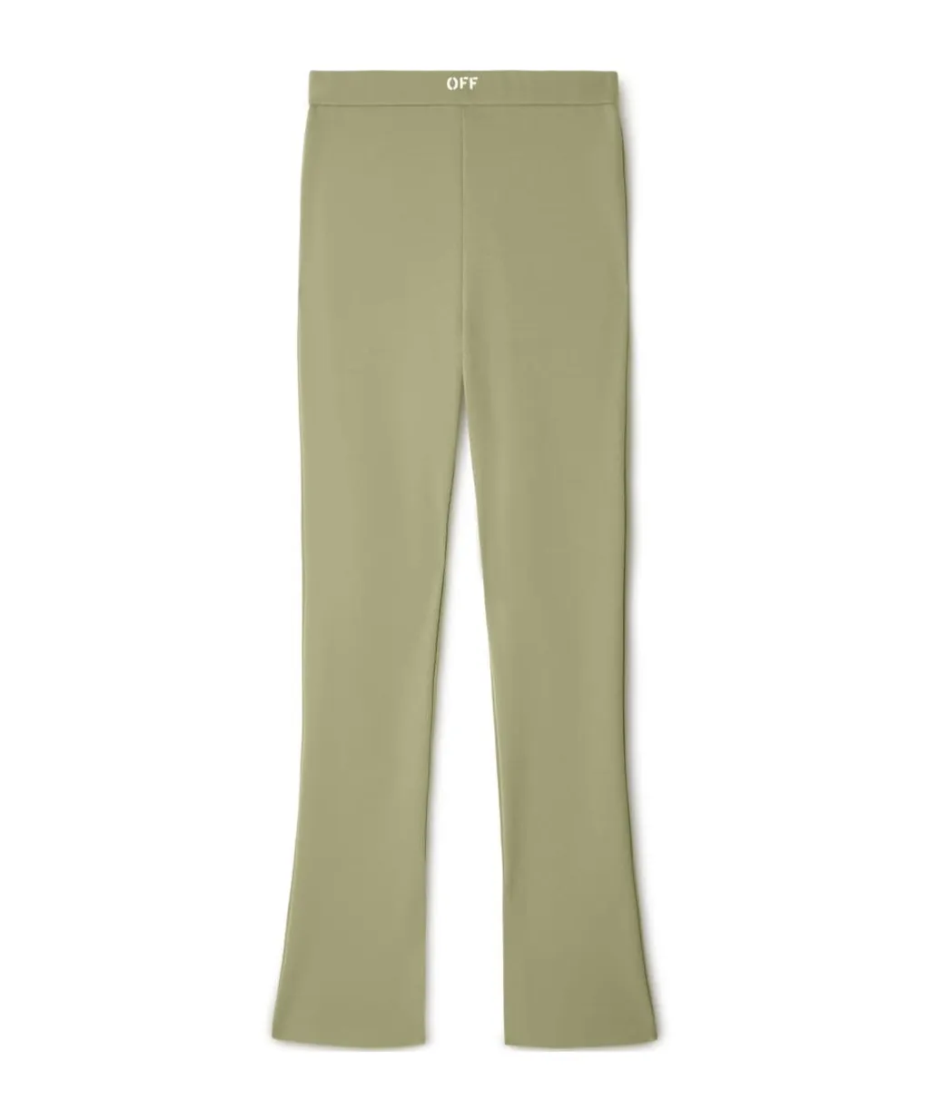 Logo-Print Bootcut Leggings
