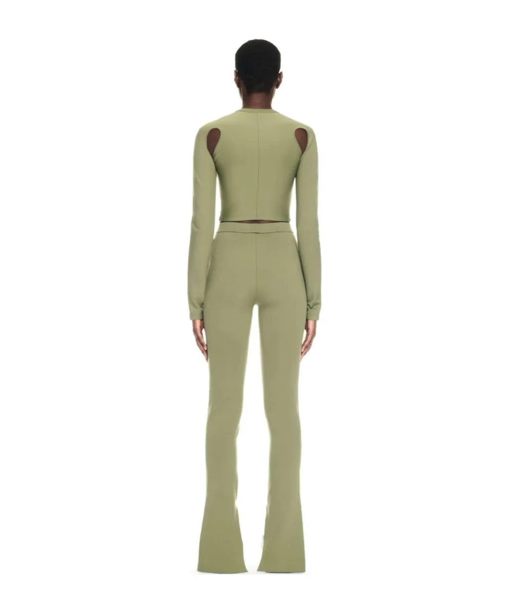 Logo-Print Bootcut Leggings