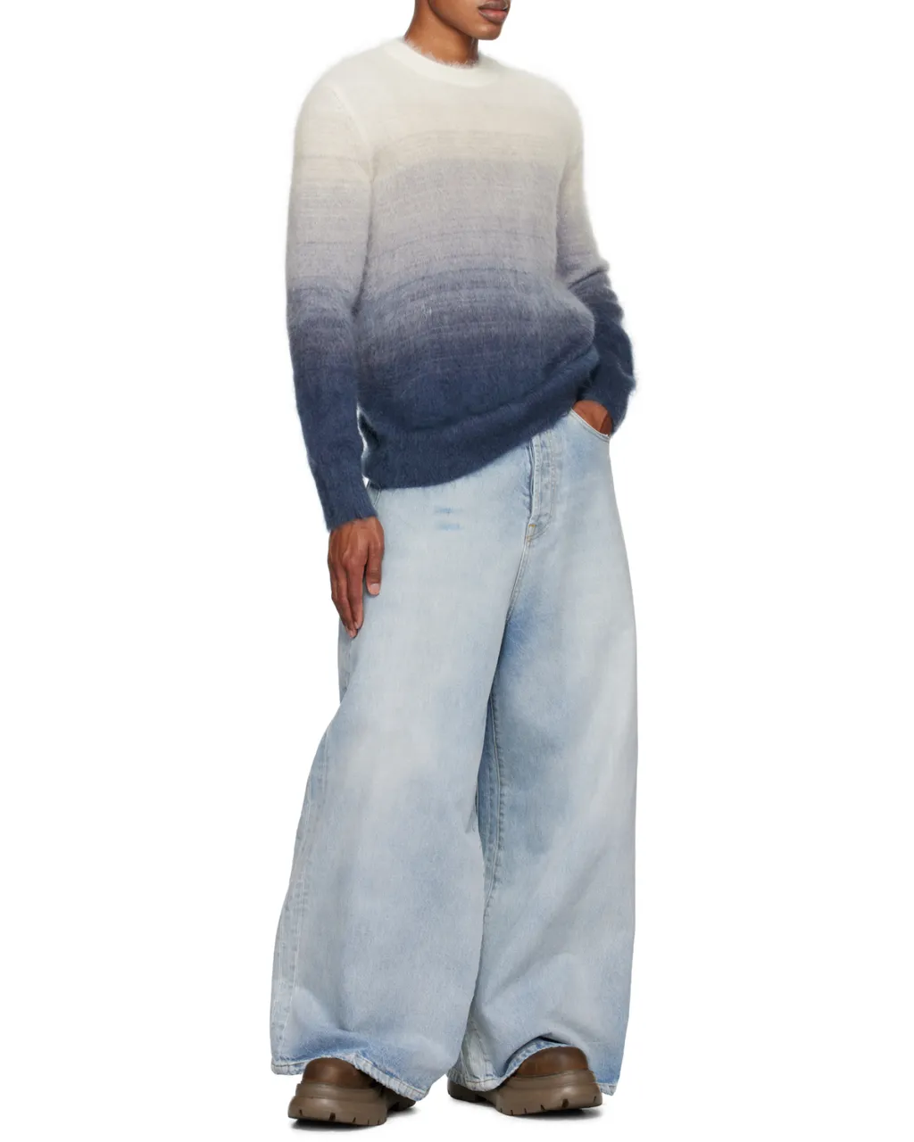 Arrow Grad Gradient Effect Knitted Jumper