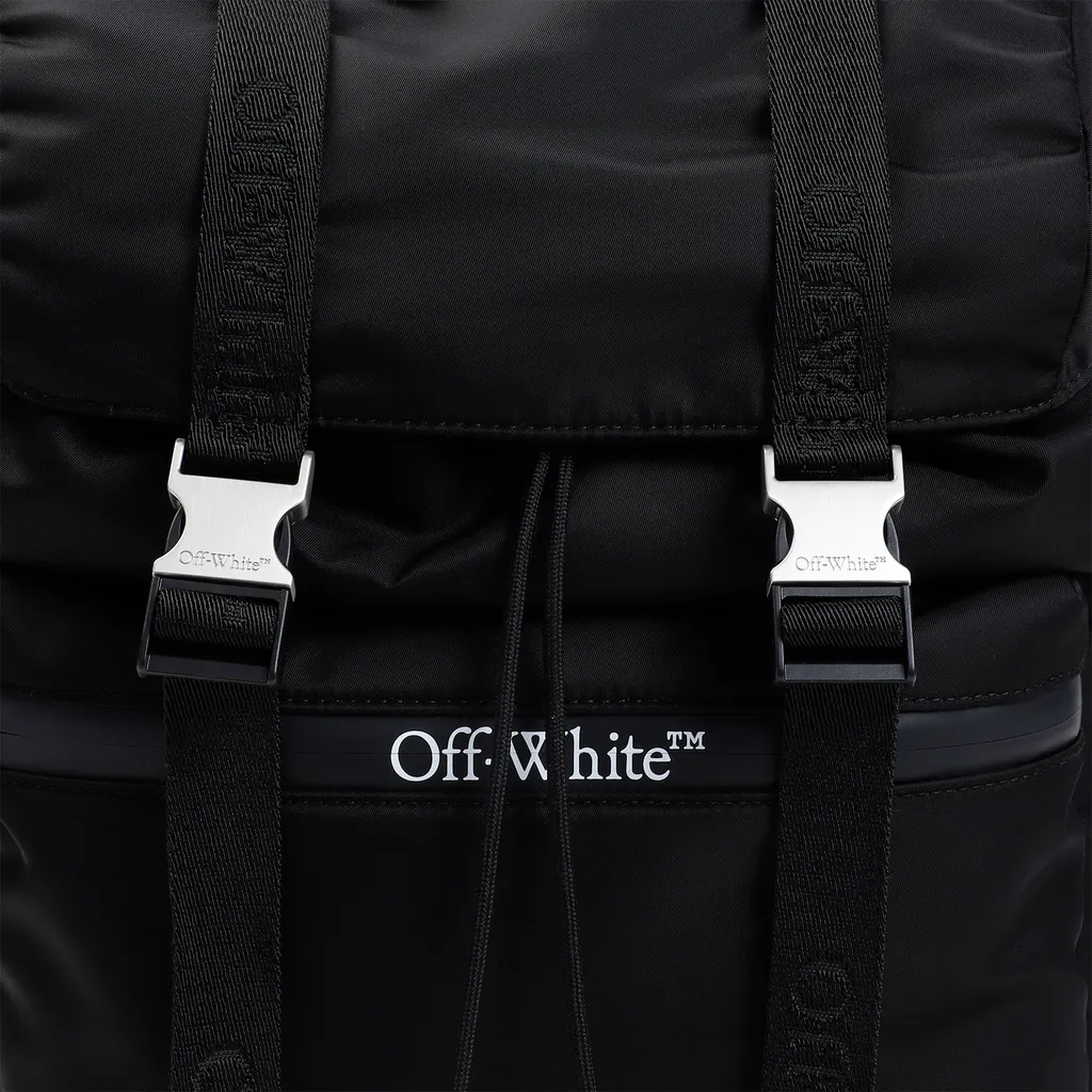 Logo Printed Buckle-Detailed Backpack