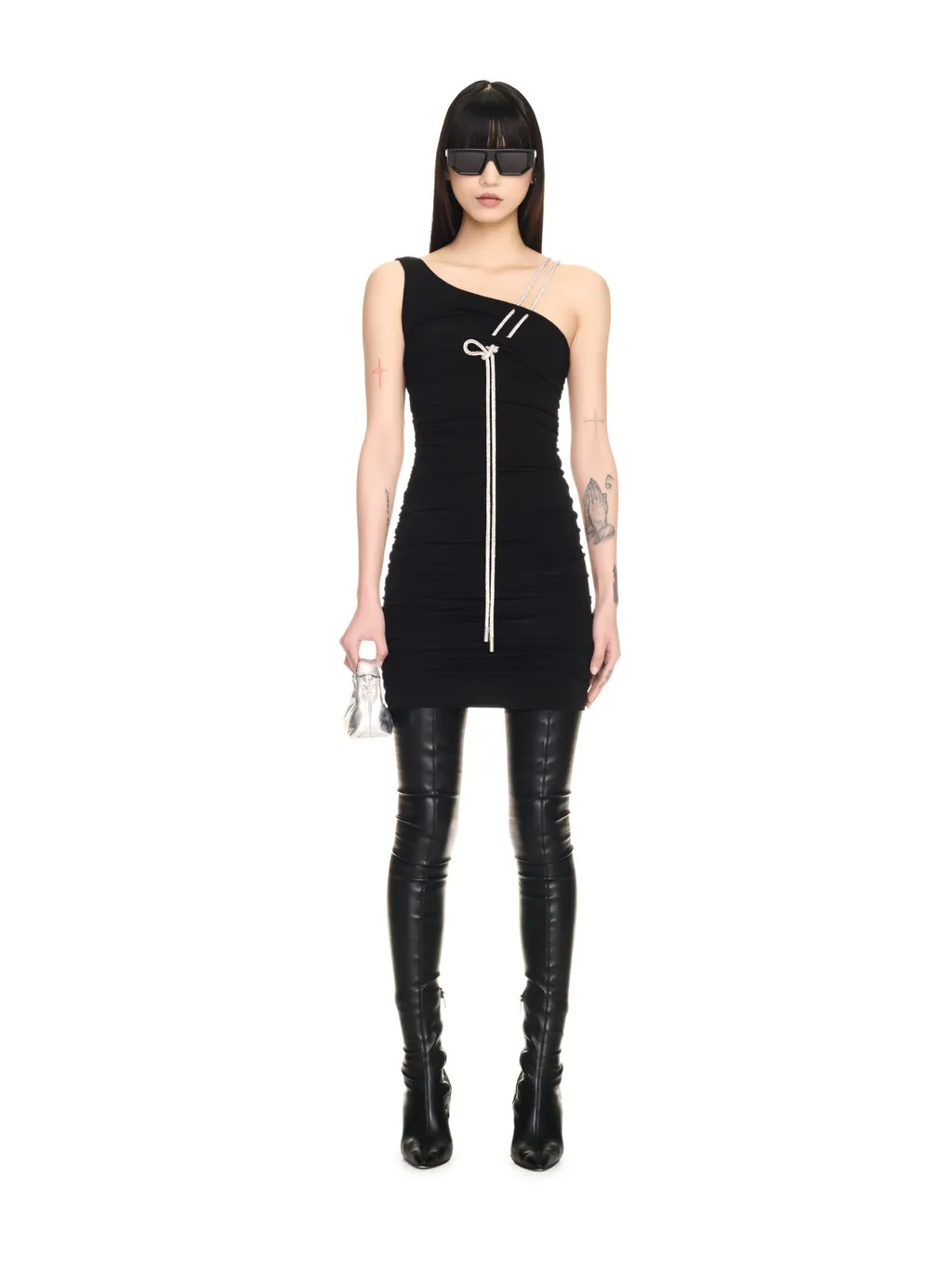 Asymmetric Sleeveless Mini Dress