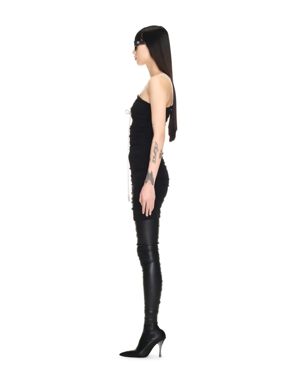 Asymmetric Sleeveless Mini Dress