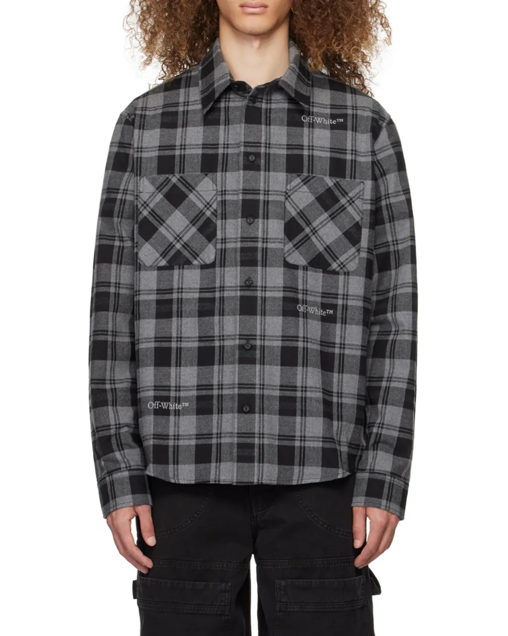 Checked Long-Sleeved Shirt