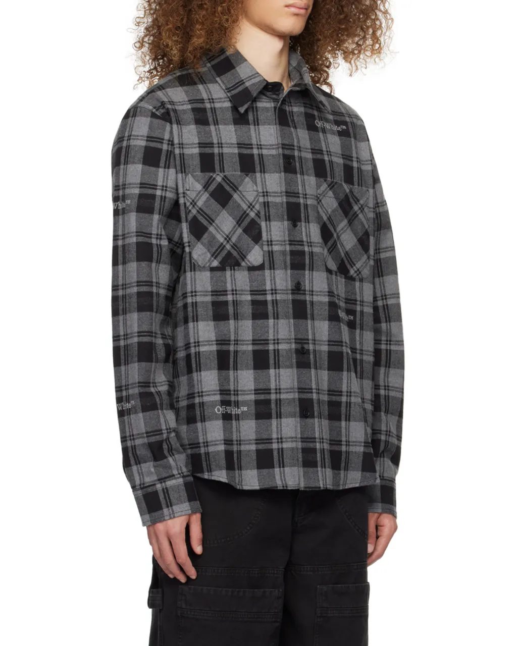 Checked Long-Sleeved Shirt