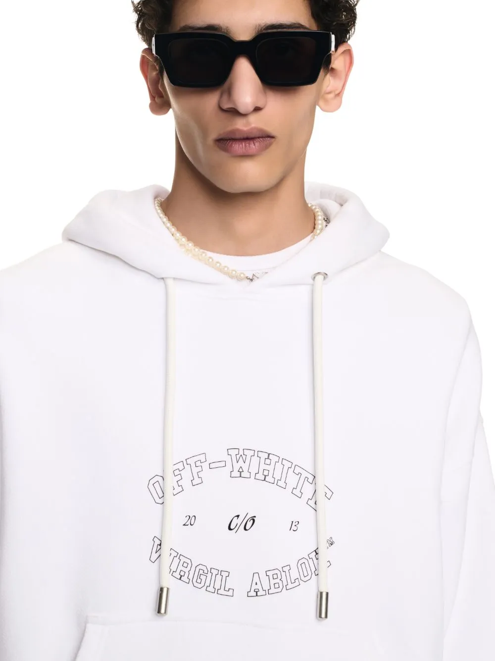 Logo Printed Drawstring Hoodie