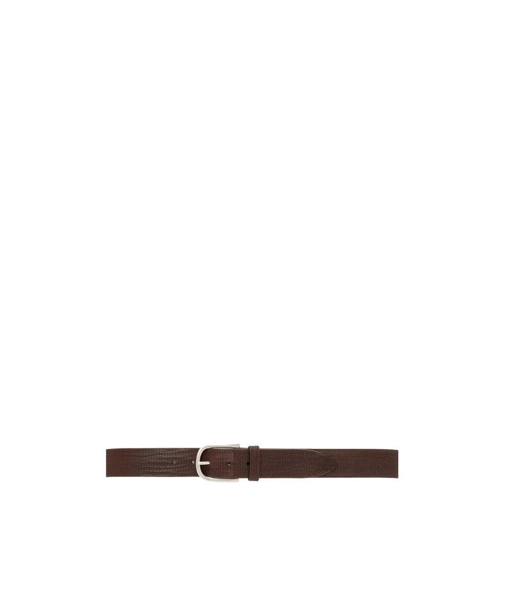 Wave Leather Belt