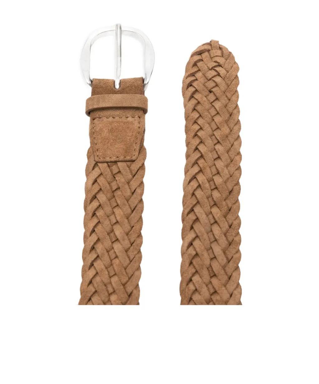 Suede Plot Braided Belt