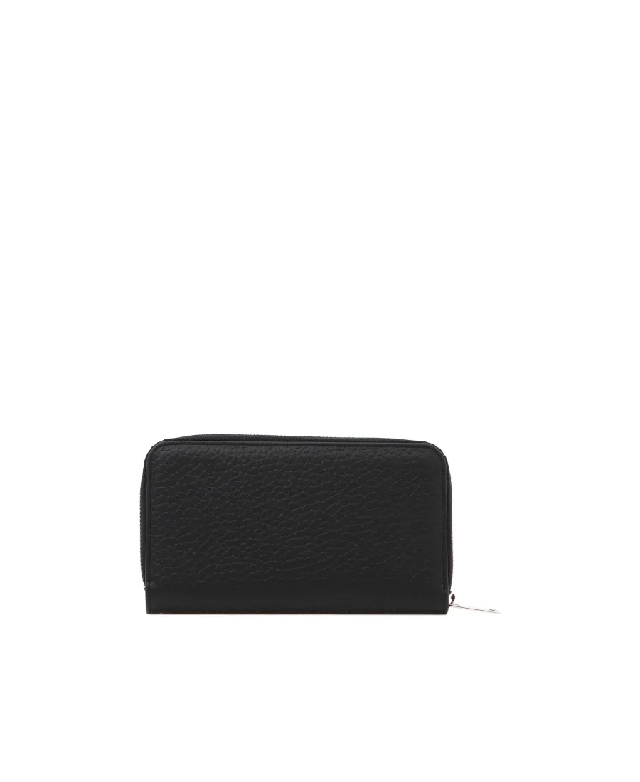 Logo Lettering Zip-Around Wallet