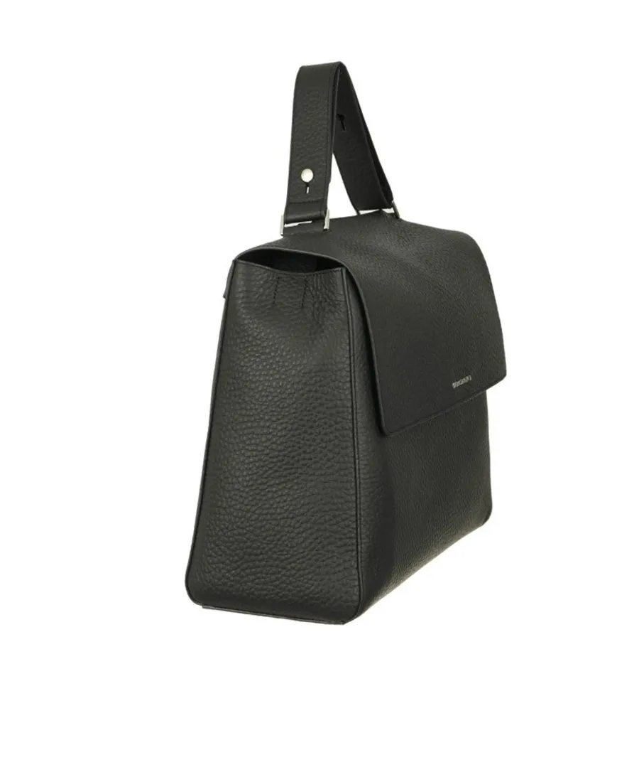 Logo Lettering Foldover-Top Tote Bag