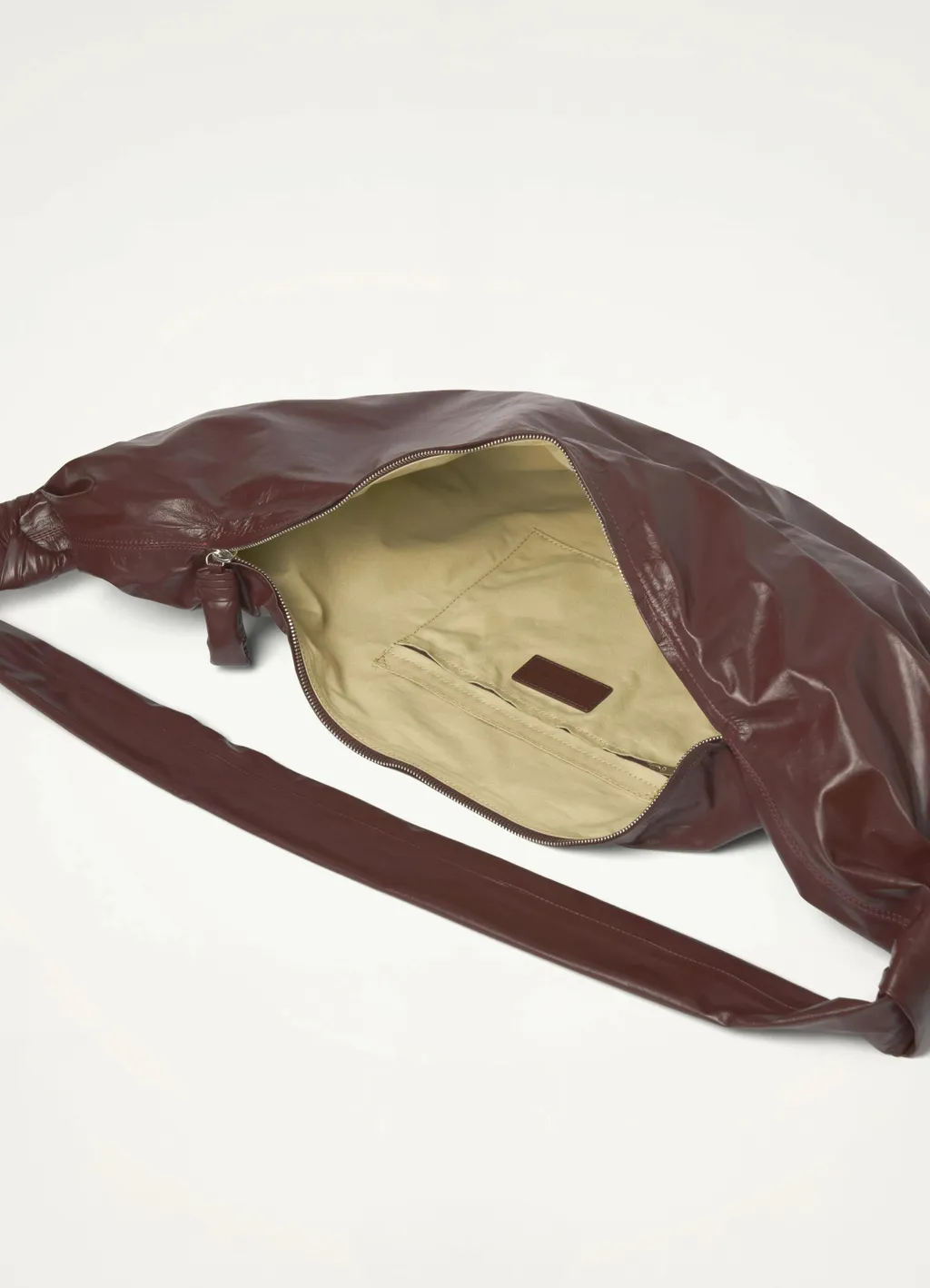 Croissant Leather Shoulder Bag