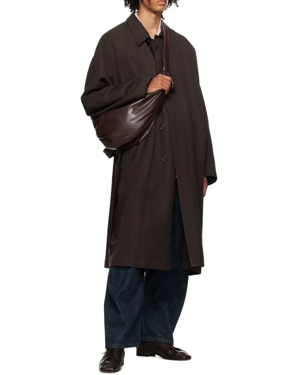 Croissant Leather Shoulder Bag