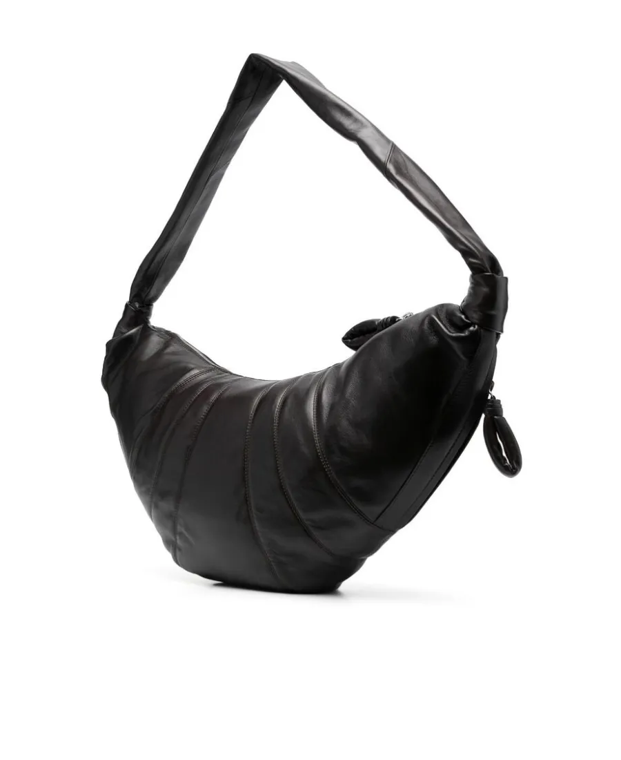 Large Croissant Zipped Shoulder Bag
