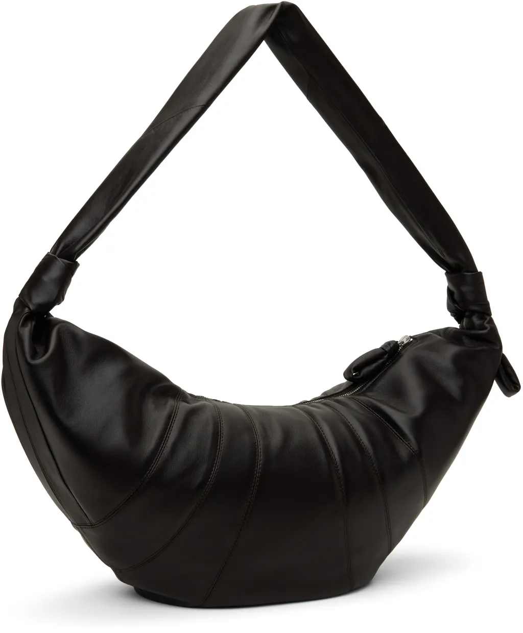 Large Croissant Zipped Shoulder Bag