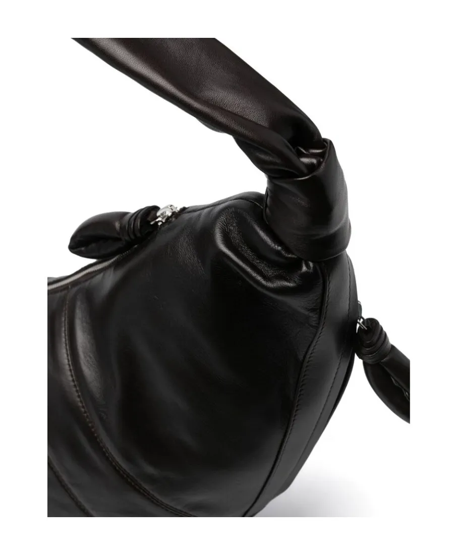 Large Croissant Zipped Shoulder Bag