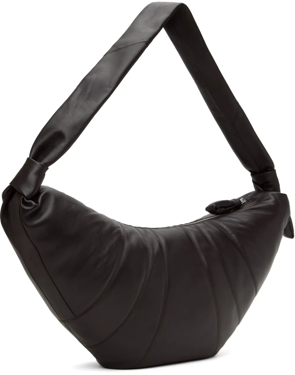 Large Croissant Zipped Shoulder Bag