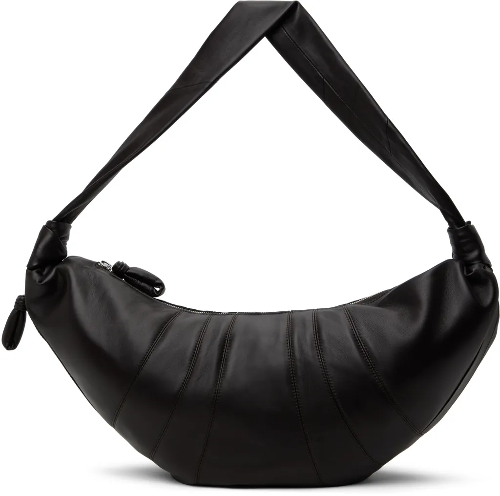 Large Croissant Zipped Shoulder Bag