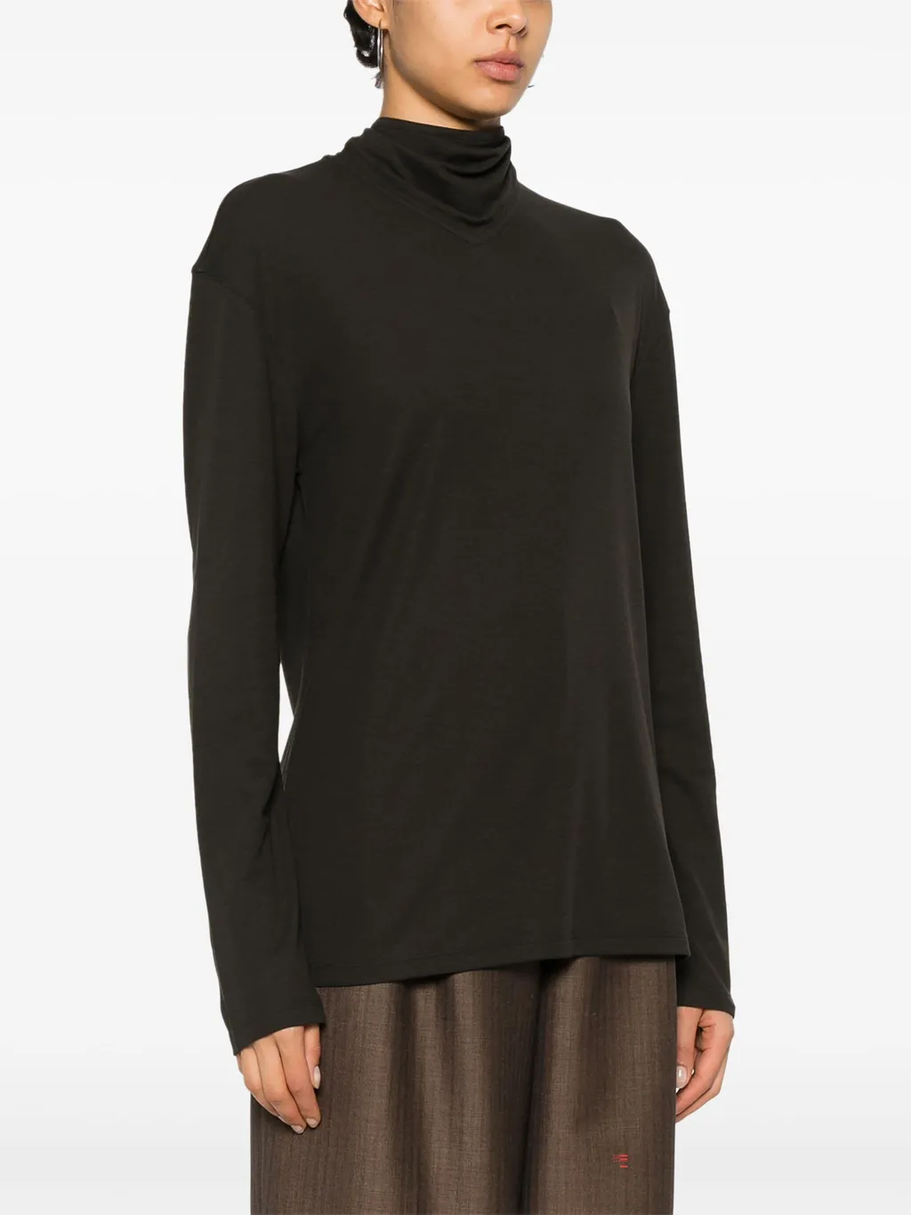 Long-Sleeved Knitted Jumper