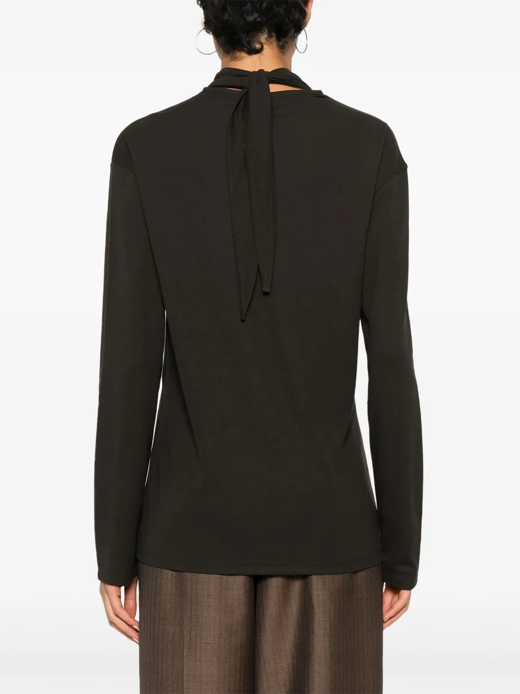 Long-Sleeved Knitted Jumper