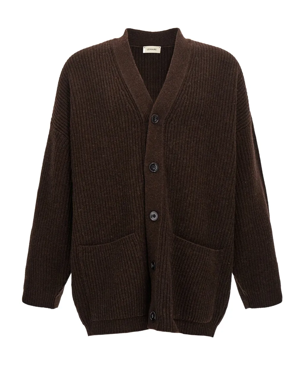V-Neck Knitted Buttoned Cardigan