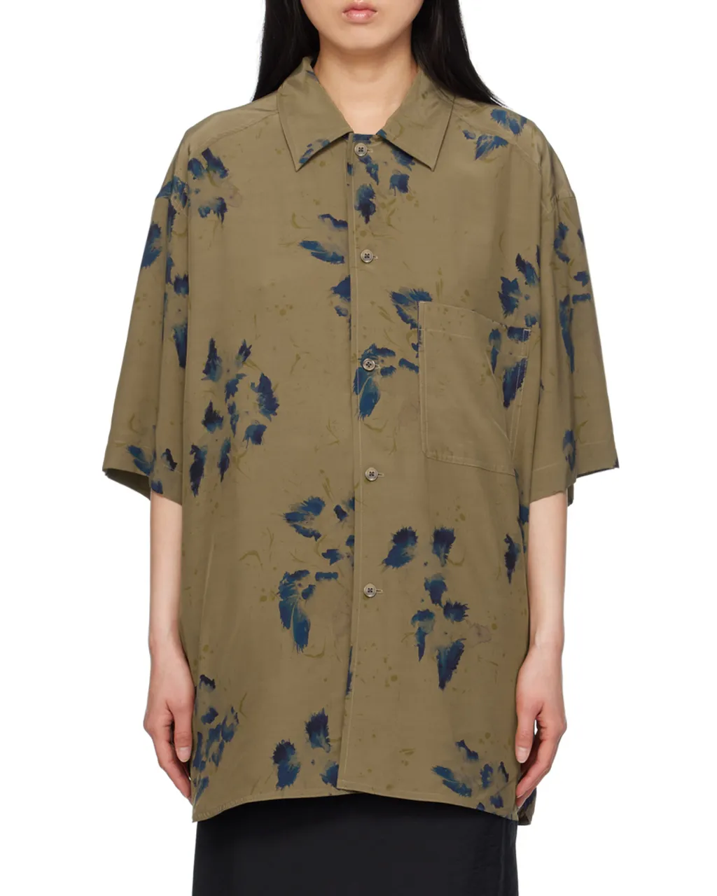 Floral Printed Short-Sleeved Shirt