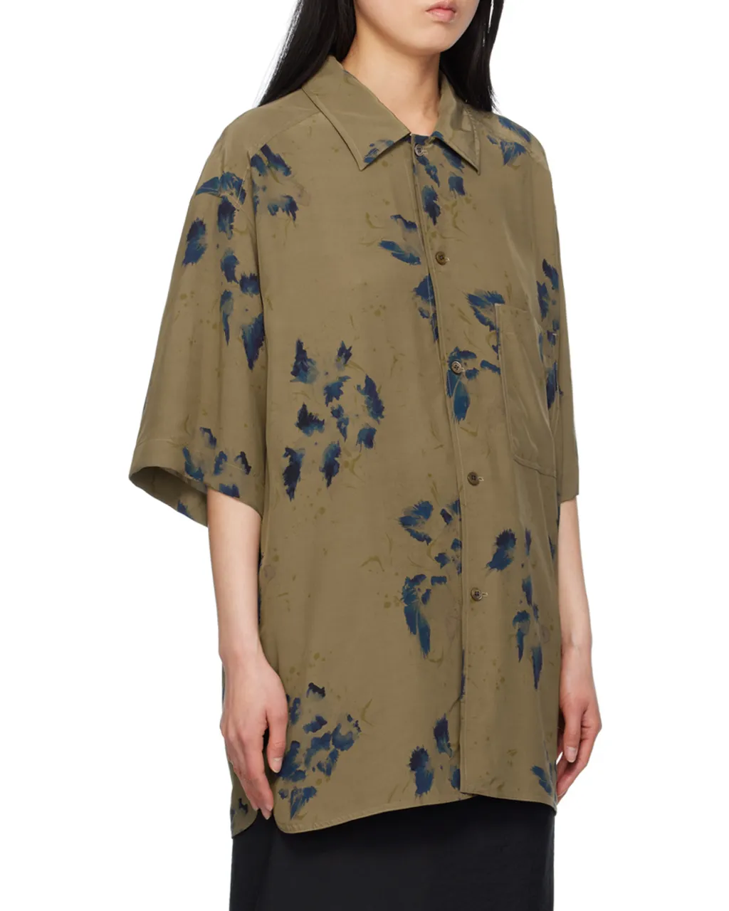 Floral Printed Short-Sleeved Shirt