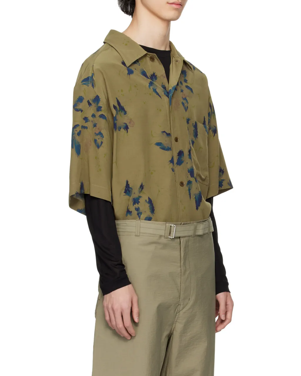Floral Printed Short-Sleeved Shirt