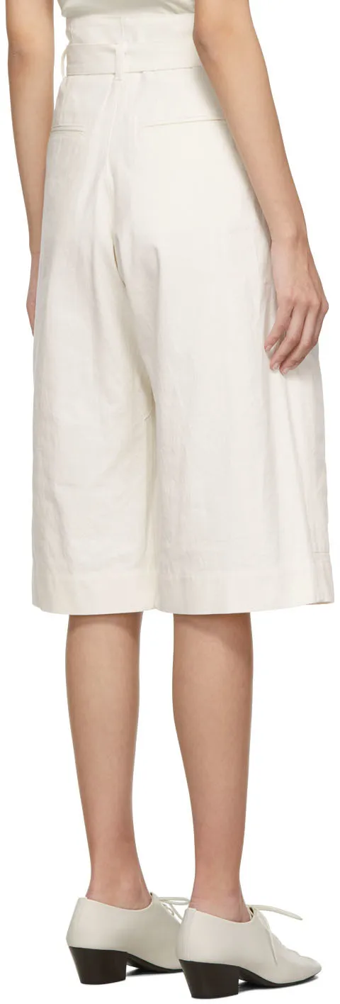 Belted Lightweight Capri Shorts