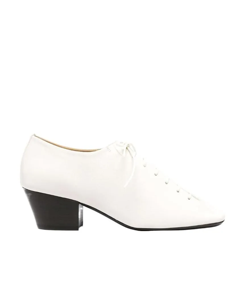 Lace-Up Tapered Heel Pumps