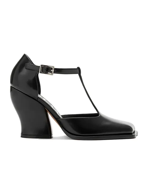 Onda T-Bar Chunky Heel Pumps