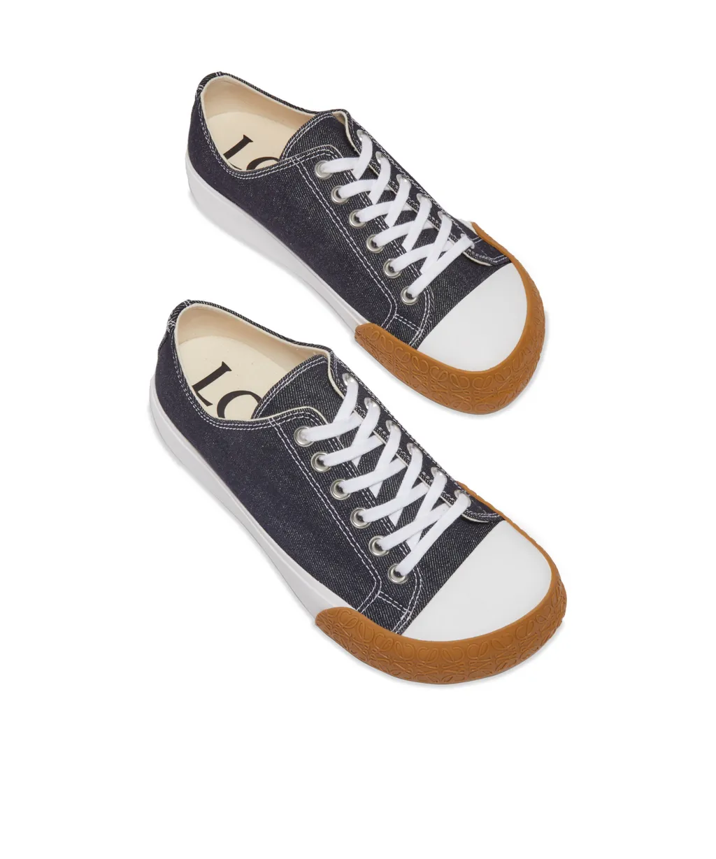 Bloc Sneaker In Denim