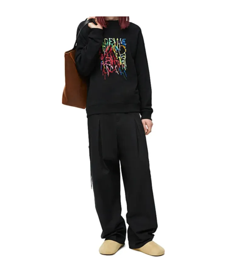 Logo Embroidered Crewneck Sweatshirt