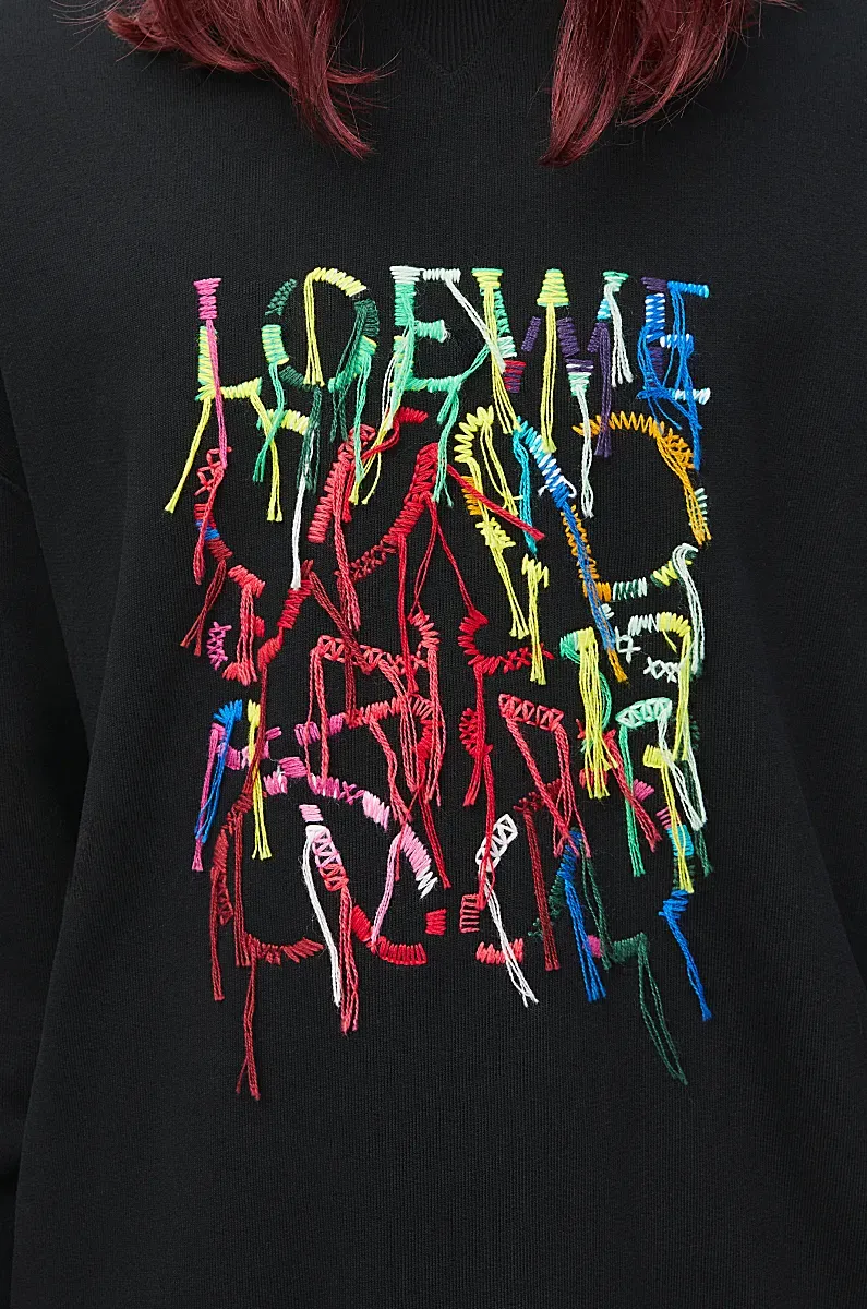 Logo Embroidered Crewneck Sweatshirt