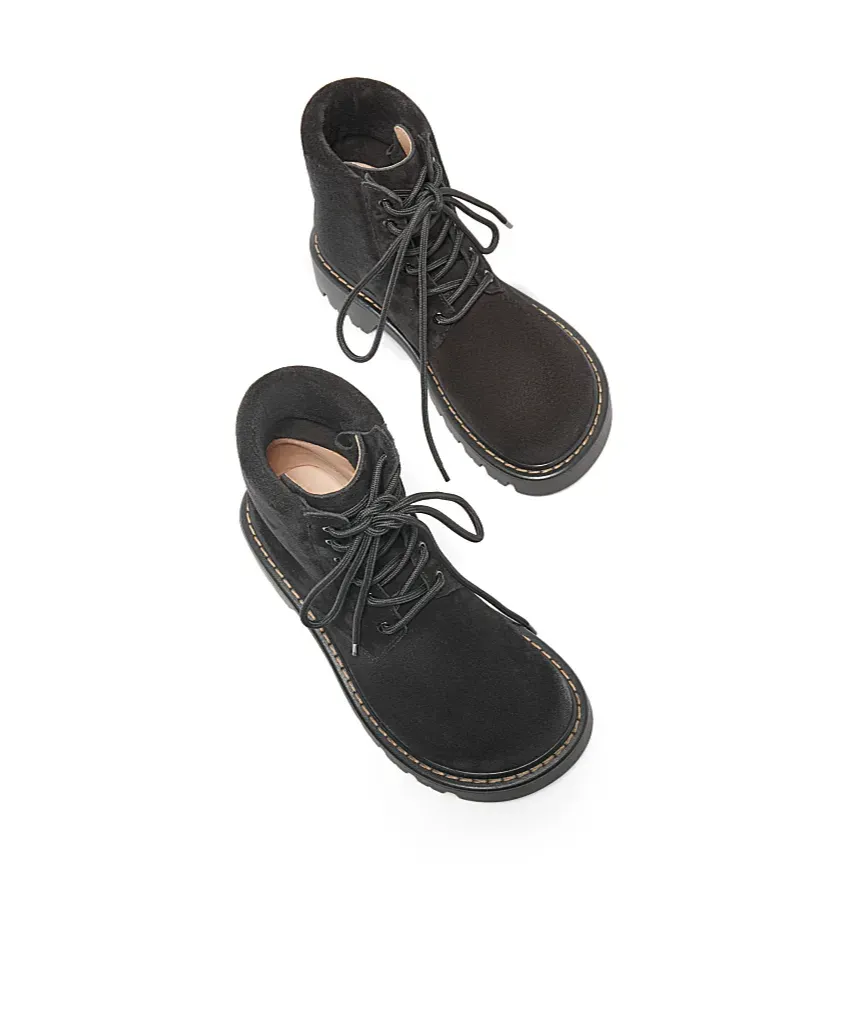 Sierra Combat Ankle Boot In Suede